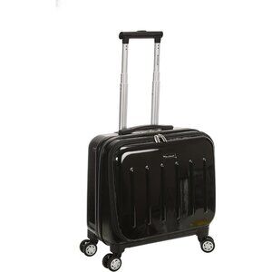 Revolution Hardside Rolling Computer Case, Black, Carry-On 17-Inch